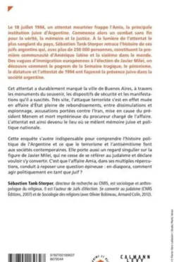 Juifs d'Argentine. Une histoire de justice, Sébastien Tank-Storper