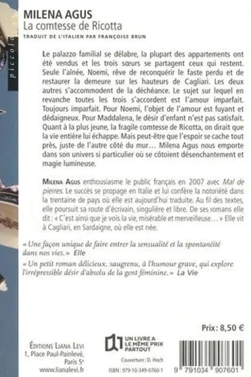 La comtesse de Ricotta, Milena Agus
