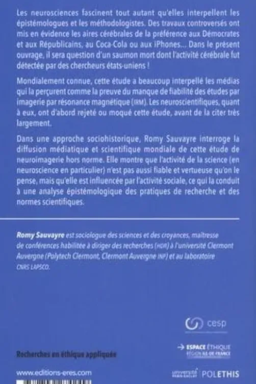 La face cachée des neurosciences. Sociologie de la diffusion de la neuroimagerie d'un saumon mort, Romy Sauvayre