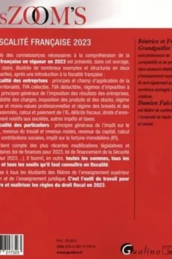 La fiscalité française. Fiscalité des entreprises, fiscalité des particuliers, Edition 2023, Francis Grandguillot