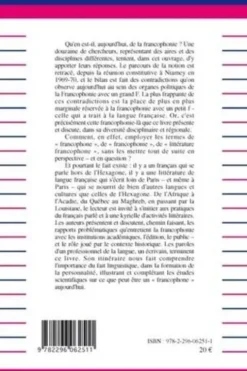 La francophonie aujourd'hui. Réflexions critiques, Karin Holter