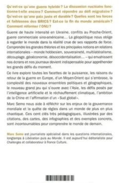 La géopolitique en 100 questions, Marc Semo