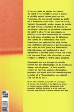 La loi du plus sport. Comment l'éducation sportive nous entraîne au capitalisme et à la domination, Valentin Sansonetti