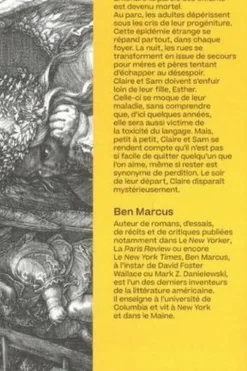 L'alphabet de flammes, Ben Marcus