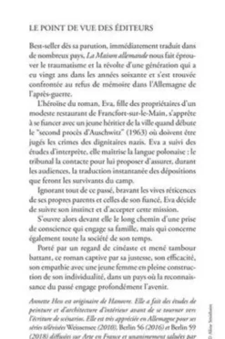 La maison allemande, Annette Hess