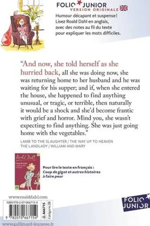 Lamb to the Slaughter and other stories. Edition en anglais, Roald Dahl