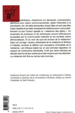 La médecine des désirs. Pour une médecine minimaliste, Guillaume Durand
