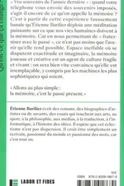 La mémoire, Etienne Barilier