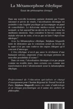 La métamorphose éthylique. Essai de philosophie clinique, Stéphane Magarelli