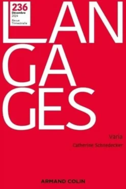 Langages N° 236, Armand Colin