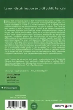 La non-discrimination en droit public français, Jimmy Charruau