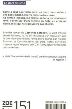 La part d'Esmé, Catherine Safonoff