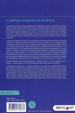 La politique européenne du numérique, Brunessen Bertrand