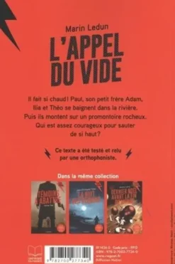 L'appel du vide [ADAPTE AUX DYS, Marin Ledun