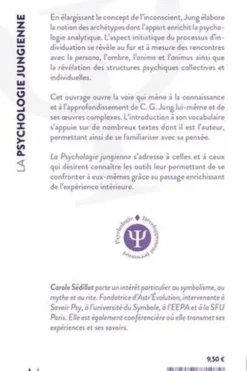 La psychologie jungienne, Carole Sédillot