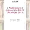 L'architecture d'aujourd'hui N° 422, décembre 2017, Emmanuelle Borne