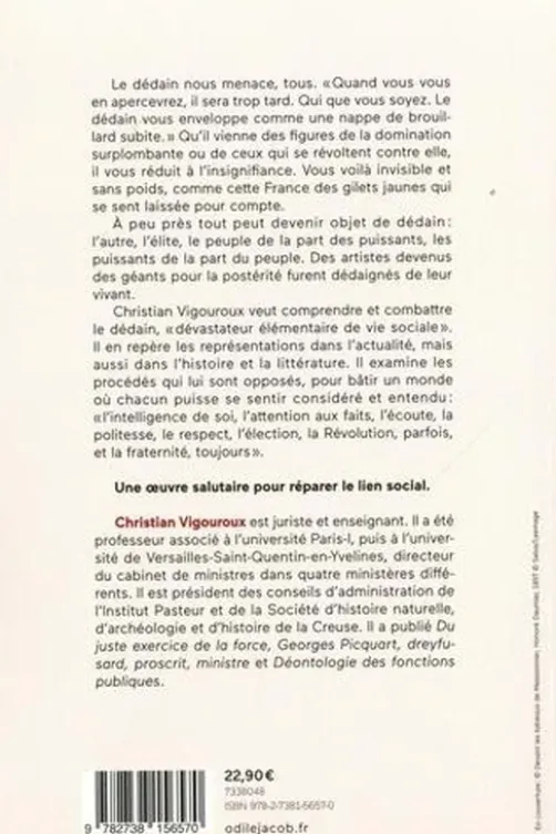 La Société du dédain, Christian Vigouroux
