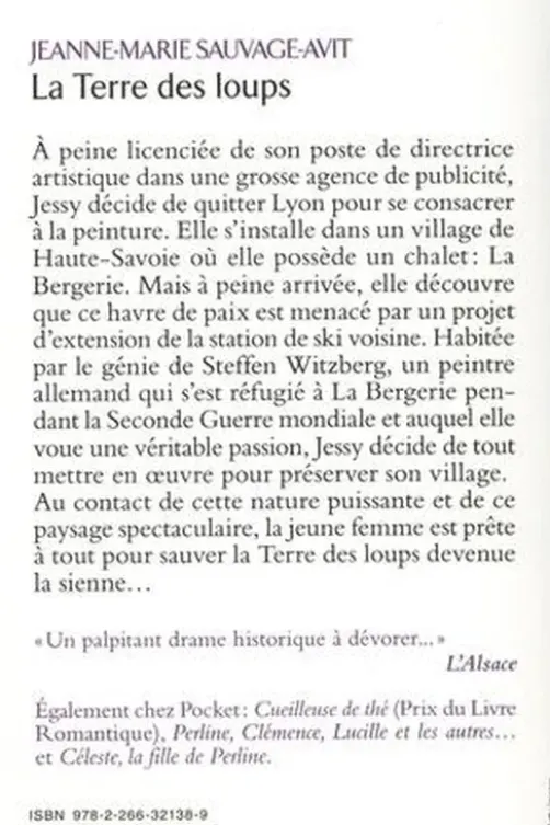 La terre des loups, Jeanne-Marie Sauvage-Avit