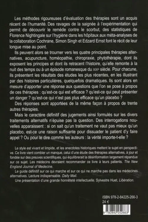 La vérité sur les médecines alternatives, Simon Singh