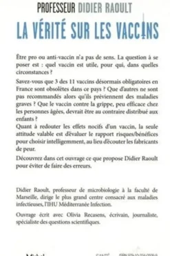 La vérité sur les vaccins. Tout ce que vous devez savoir pour faire le bon choix, Edition actualisée, Didier Raoult