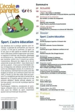 L'école des parents N° 636, juillet-août-septembre 2020 : Sport. L'autre éducation, Anne Lanchon