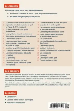 L'économie du sport en fiches, Luc Arrondel
