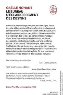Le bureau d'éclaircissement des destins, Gaëlle Nohant