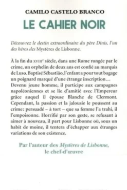 Le cahier noir, Camilo Castelo Branco