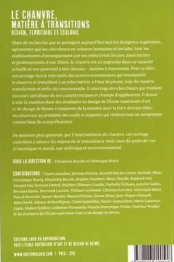 Le chanvre, matière à transitions. Design, territoire et écologie, Elisabetta Bucolo