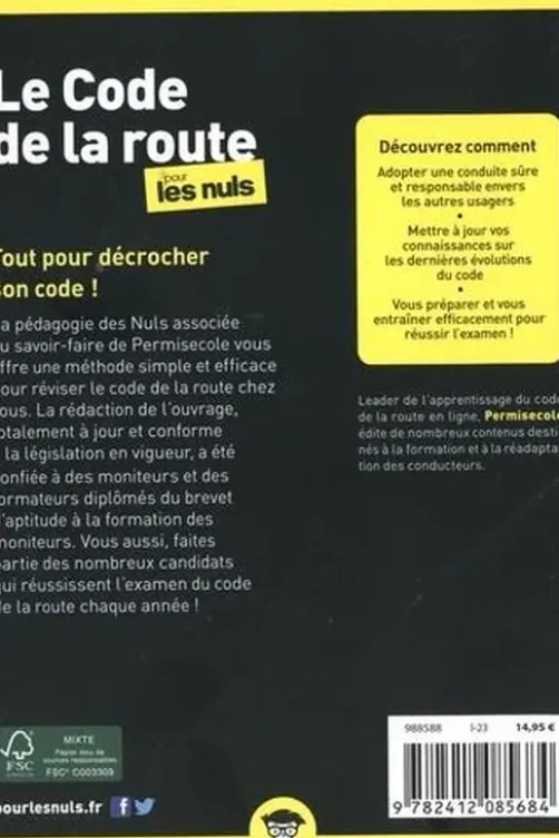 Le code de la route pour les nuls. Edition 2023-2024, Permisecole.com