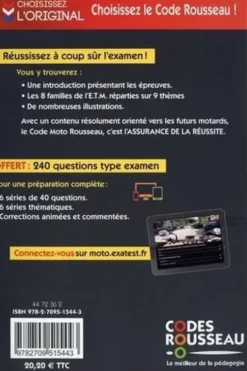 Le code moto Rousseau. Edition 2021, Codes Rousseau