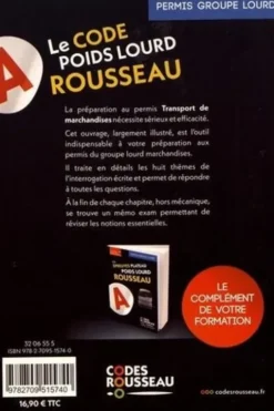 Le code poids lourd Rousseau. Code Transport de marchandises, Edition 2022, Code Rousseau