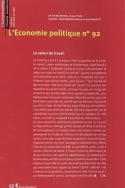L'Economie politique N° 92, novembre 2021 : Le travail dans tous ses états, Sandra Moatti