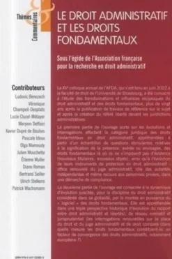 Le droit administratif et les droits fondamentaux, AFDA