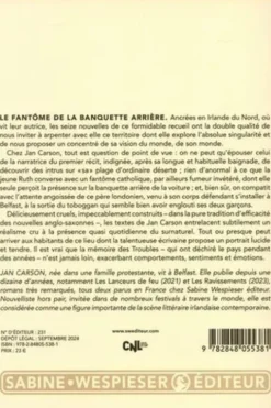 Le fantôme de la banquette arrière, Jan Carson