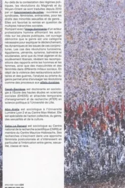 Le genre en révolution. Maghreb et Moyen-Orient, 2010-2020, Sarah Barrières