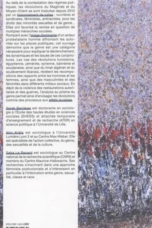 Le genre en révolution. Maghreb et Moyen-Orient, 2010-2020, Sarah Barrières