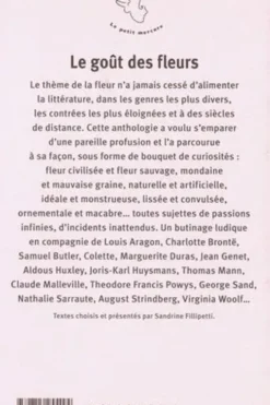 Le goût des fleurs, Sandrine Fillipetti