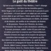 Le goût du théâtre, Sandrine Fillipetti