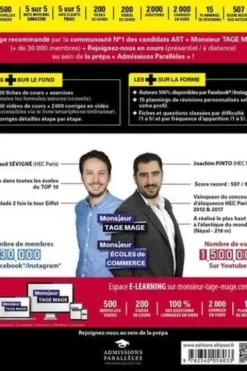 Le grand manuel du TAGE MAGE. N°1 DES VENTES – 16 tests blancs + 200 fiches de cours + 2000 vidéos, Edition 2022, Joachim Pinto