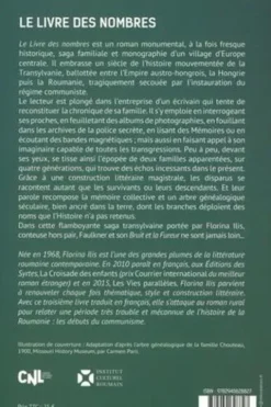 Le livre des nombres, Florina Ilis