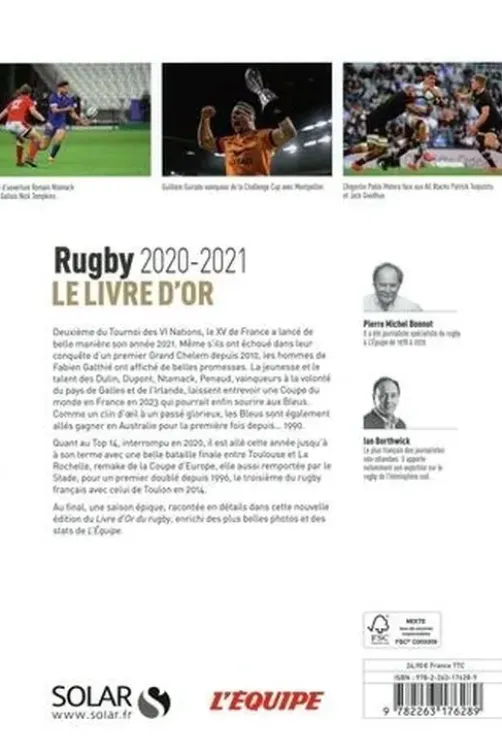 Le livre d'or du Rugby. Edition 2020-2021, Pierre-Michel Bonnot