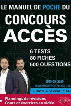 Le manuel de poche du concours Accès. Edition 2020, Joachim Pinto