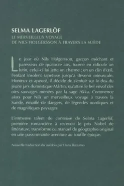 Le merveilleux voyage de Nils Holgersson à travers la Suède, Selma Lagerlöf