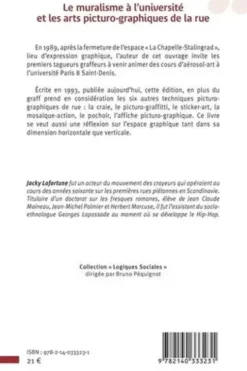 Le muralisme à l'université et les arts picturo-graphiques de la rue, Jacky Lafortune