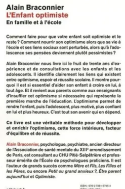 L'enfant optimiste. En famille et à l'école, Alain Braconnier