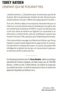 L'enfant qui ne pleurait pas, Torey Hayden