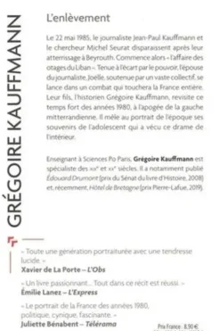L'enlèvement, Grégoire Kauffmann