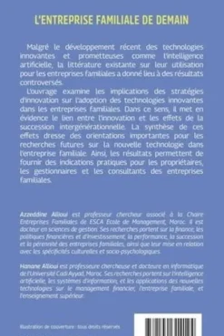 L'entreprise familiale de demain. Une entité traditionnelle au coeur des avancées de l'intelligence artificielle, Azzeddine Allioui
