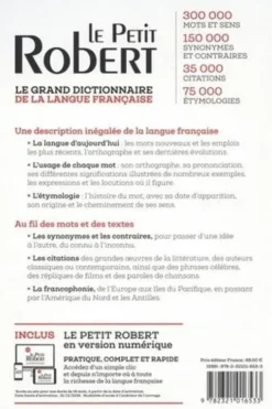Le Petit Robert de la Langue Française et sa version numérique. Edition 2022, Alain Rey